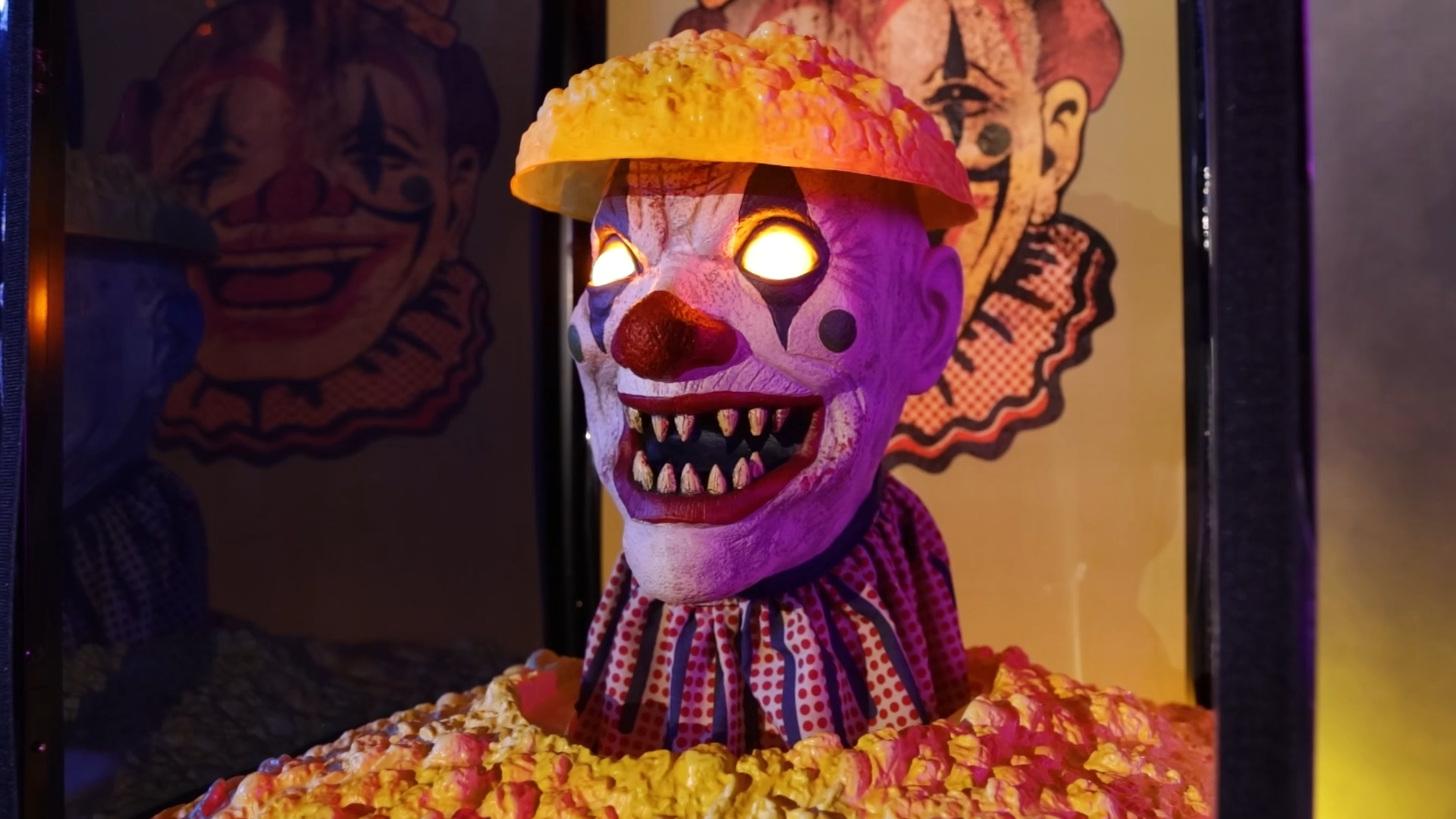 5.7 ft. Kernelias the Corny Pop-Up Clown Animatron